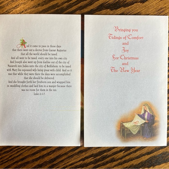 3 Vintage Guideposts Greetings Christmas Blessings Cards Books Nativity Angel - Picture 14 of 15